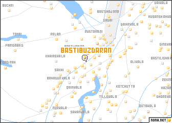 map of Basti Buzdārān