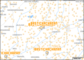 map of Basti Chācharān