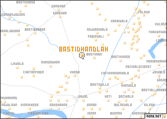 map of Basti Dhāndlah