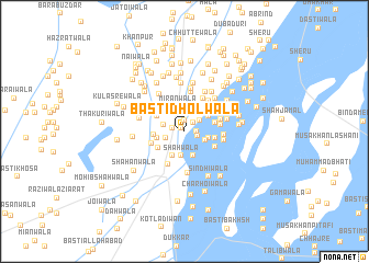 map of Basti Dholwāla