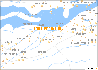 map of Basti Faridewāli