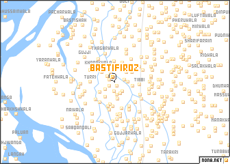 map of Basti Fīroz