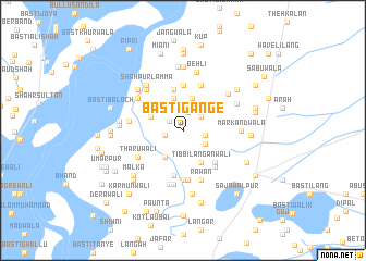 map of Basti Gānge