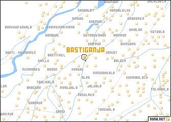 map of Basti Ganja