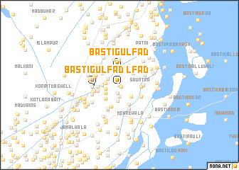 map of Basti Gulfād