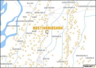 map of Basti Habīb Shāh