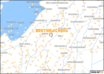 map of Basti Hāji Chanu