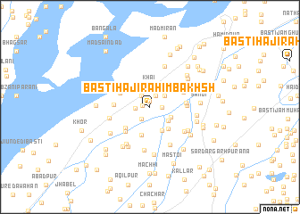 map of Basti Hāji Rahim Bakhsh