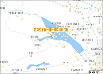 map of Basti Imām Bakhsh