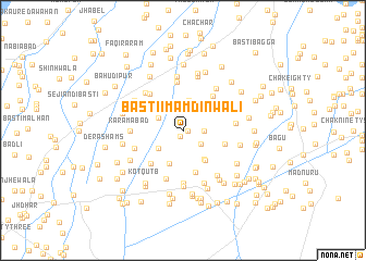 map of Basti Imām Dīnwāli