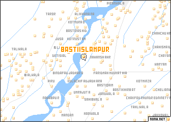 map of Basti Islāmpur