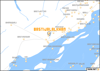 map of Basti Jalāl Khān