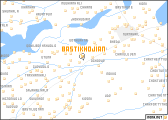 map of Basti Khojiān