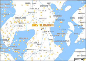 map of Basti Lughāri
