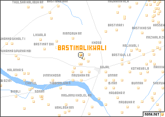 map of Basti Malikwāli