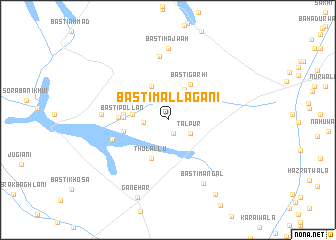 map of Basti Mallagāni