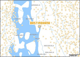 map of Basti Mohāna