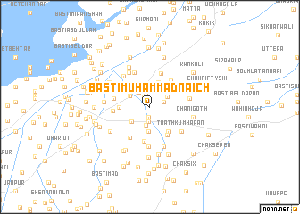 map of Basti Muhammad Nāich