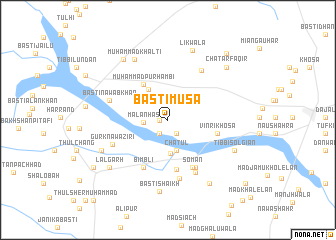 map of Basti Mūsa