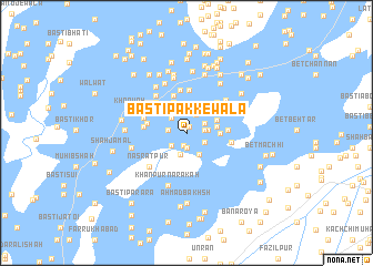 map of Basti Pakkewāla