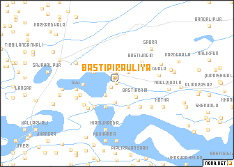 map of Basti Pīr Auliya