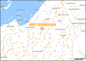 map of Basti Pīr Bakhsh