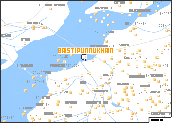 map of Basti Punnu Khān