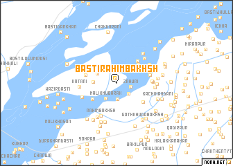 map of Basti Rahīm Bakhsh