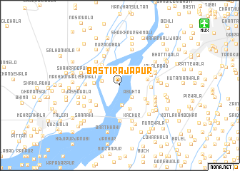 map of Basti Rājāpur
