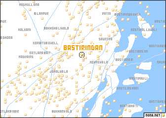 map of Basti Rindān