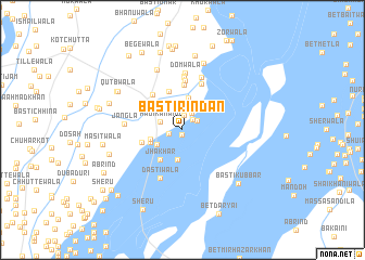 map of Basti Rindān