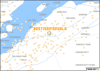 map of Basti Saifarwāla