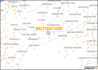 map of Basti Saiyidān