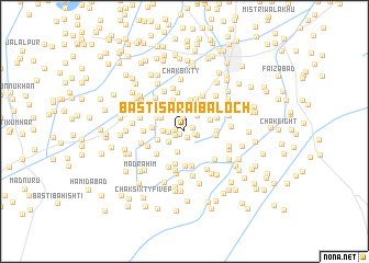 map of Basti sarāi Baloch