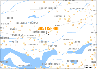 map of Basti Sāwan