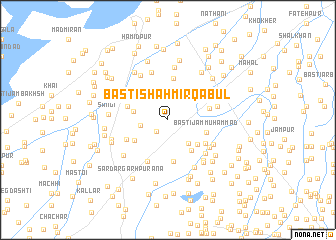 map of Basti Shāh Mir Qabul