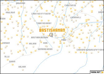 map of Basti Shamān