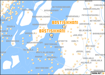 map of Basti Sikhāni