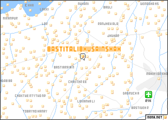 map of Basti Talib Husain Shāh