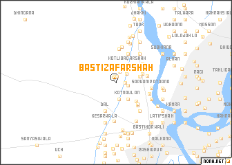 map of Basti Zafar Shāh