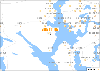 map of Båstnäs