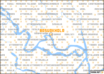 map of Bāsuākhola