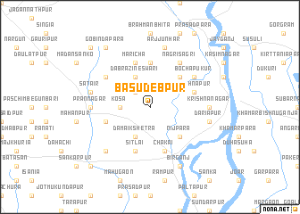 map of Bāsudebpur