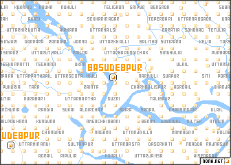 map of Bāsudebpur