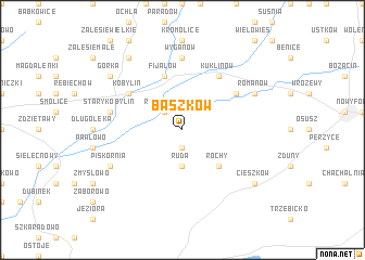 map of Baszków