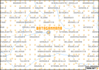 map of Batagammana