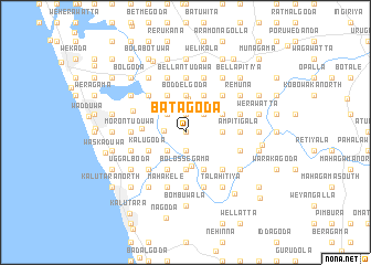 map of Batagoda