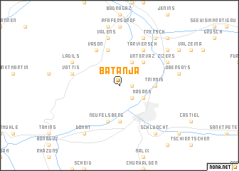 map of Batänja