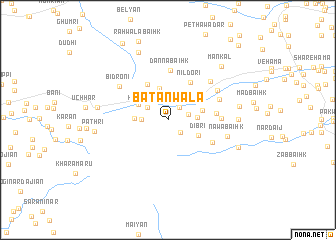 map of Batānwāla