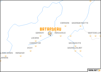 map of Batardeau